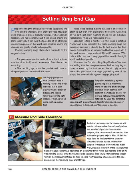 Chevrolet Small Block Engine Rebuild Guide From Stock To High Performance For DIY Car Enthusiasts With Hands On Workbench Tips And Illustrated Step By Step chapter 7 page