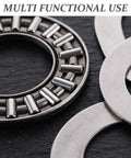 Heavy Duty 4 Set Compact Thrust Roller Bearing Kit With Carbon Steel Needle Washers 20mm Bore 35mm Outer Diameter 2mm Width Fits Lawn Tractor And Garden Mowers To Slash Vibration And Keep Moving Smooth Like Ice Cream On A Hot Summer Day For Real, close-up