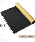 Grip Tape For Skateboards, Longboards And Scooters - Non Slip, Bubble Free Application, 110 X 27 Cm, Silicone Carbide, Black