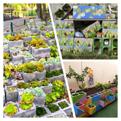 DIY Concrete Brick Molds For Hollow Bricks Reusable Plastic Forms For Backyard Gardens Patio And Home Decor Projects Durable