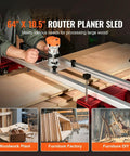 Heavy Duty Router Sled For Wood Slab Flattening And Milling With Universal Clamp Design Adjustable Jig For Large Boards