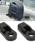 Throttle And Shift Control Box Cable End Connector ABS Copper Replacement 67275 95600 visible with boat engine in background