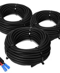 Split Wire Loom Kit, 25 Ft Each Of 1/4, 3/8, And 1/2 Inch Cable Sleeves, Flexible Polyethylene Conduit Tubing For Wires