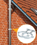 Two Pack 6 Inch Built Tough Heavy Duty Galvanized Split Ring Pipe Hanger For Walls And Ceilings mounted on a wall.