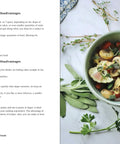 Image of a fresh vegetable dish in a bowl, accompanied by herbs, from the Down Home Healthy Comfort Food Cookbook For Slow Cookers And Instant Pots Featuring Hella Easy One Two Seven Quick Family Favorite Dinners That Are Straight Up Delicious For Any Weekend Kickback Or Cozy Night In.