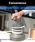 Lewmar 8-inch aluminum winch with one-touch Powergrip handle installed on deck; gray winch with white rope.
