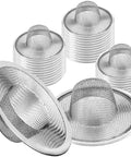 40 Pack Heavy Duty Stainless Steel Slop Basket Filter Traps Two And Three Quarters Inch Top One Inch Mesh Sink Strainers in groups
