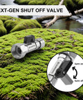 Garden Hose Shut Off Valve To Pressure Washer Adapter Three Quarter Inch GHT To One Quarter Inch Quick Connect outdoors