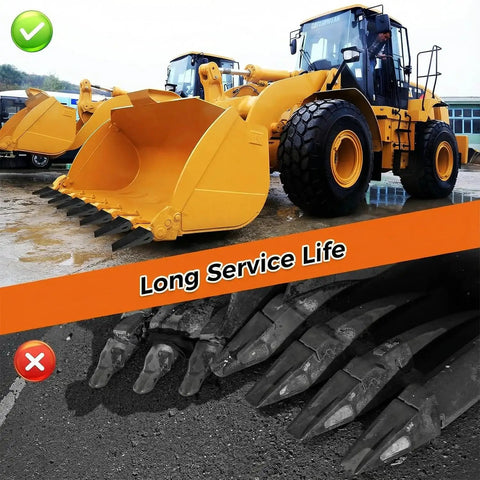Trenching Bucket Teeth For 5/8 Inch Lip Machines, Bolt-On Unitooth, Fits Excavators Backhoes Skid Steers, Heavy Duty Display