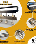 Three Station Edge Roller Bender For Sheet Metal Bead Roller And Brake Heavy Duty Large Radius 0 To 90 Degree Bends Adjustable