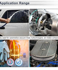 Collage showing silicone vacuum hose used for washing car, turbocharger, pressure gauges, and air intake in automotive settings