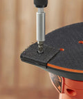 Close-up of Pick Up This Bad Boy Heavy Duty Multi Sander With 200 Watt Motor attaching sanding pad for versatile use.