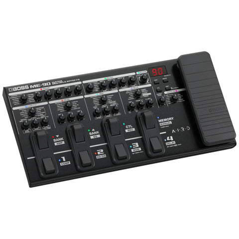 ME 90 Guitar Multi Effects Processor With 11 Onboard AIRD Amp Models And 60 Effects From GT 1000 Eight Footswitches and Pedal