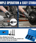 All In One Harmonic Balancer Installer Set With Four Long Reach Adapters And Nut Bearing Assembly for crankshaft installation