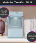 Portable Countertop Nugget Ice Maker Delivers Sick Chill Levels With Legit Chewable Snow Ice Ready Fast, fills two 40 oz tumblers.