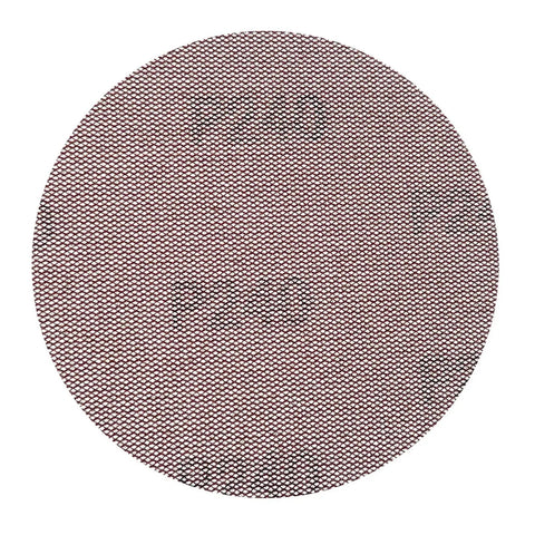 Premium 50 Pack Mesh Sanding Discs With Hook And Loop Backing For Drywall Plus Wood And Metal, texture close-up view.