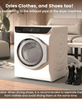 Portable Washer And Dryer Combo Full Automatic Top Load Laundry Pair For Apartments Dorms Smooth Operator Vibe Heavy Duty Steel Tub LED Panel Quick Wash Cycle in a cozy living room.