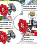 Go To Outdoor Faucet Repair Kit With ABS Plastic Anti Siphon Valve ASSE 1019 Vacuum Breaker For Backflow Prevention installation steps