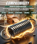 Sturdy Two Pack Recliner Tension Springs Precisely 2 7/8 Inches Long With 18 Tight Coil Windings on a decorative floor mat.