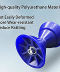 Tough As Nails 3 Inch Blue Polyurethane Boat Trailer Bow Bell Roller Kit showcasing durable polyurethane construction.