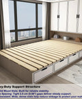 Durable Foldable Floor Bed Frame For Queen Size With Breathable Wooden Slats Rolling Futon Base Featuring Low Profile Design And Solid Wood Build For Seamless Nightly Rest Vibes with wooden slats in modern room.