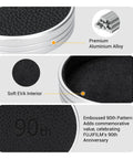 Leather Lens Cap For Insta Mini Evo Camera, Aluminum Anti Dust Anti Scratches Lightweight Lens Cover With Soft EVA Interior