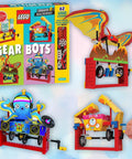 Klutz Lego Gear Bots Science Building Kit With Invisible Ink Activity Book, showing 62 elements for 8 moving machines.