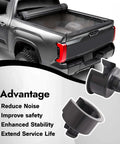 2 Pcs Tailgate Hinge Bushing Insert For 2007 Through 2024 Toyota Tundra SR And SR5 Rear Right Passenger Side Tail Gate Replacement 661100C020