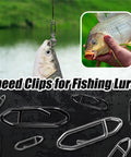 Speed Clips Fishing Tackle Kit 120 Piece With Three Sizes S M L And Storage Box Quick Change Connectors For Saltwater Freshwater
