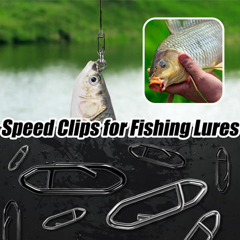 Speed Clips Fishing Tackle Kit 120 Piece With Three Sizes S M L And Storage Box Quick Change Connectors For Saltwater Freshwater