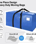 Heavy Duty Extra Large Moving Bags With Backpack Straps And Strong Zippers Space Saving Totes For Clothes Toys Bedding And More