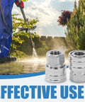 No-Fuss 1/4 Inch Pressure Washer Quick Connect Fittings Stainless Steel Adapter With 1/4 Inch Quick Disconnect Socket