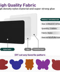 Two Pack Nylon Stick On Repair Patches For Outdoor Gear Waterproof Patch Kit 10x20cm shown with dimensions and shapes
