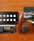 Universal 10 Button Membrane Switch Panel With Bluetooth App Control, Backlit LED Touch Interface installed on boat