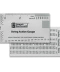 String Action Gauge And Ruler In Inches Stainless Steel For Gearheads Lifetime Durability Swiss Army Style Tech Tool With Pinpoint String Height Nut Height Saddle Slot Depth And Pickup Polepiece Height.