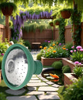 Universal Garden Watering Can Rose Head Sprayer With Gentle Shower Pattern For Delicate Plants And Even Soil Coverage Pro Grade Compatible With Most Standard Spouts Replacement Nozzle in a vibrant garden setting