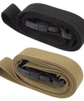 Heavy Duty Cargo Straps With Quick Release Buckles, 2 Pack Webbing Belts For Luggage, Gear, Tents, And Outdoor Adventures, Black And Khaki