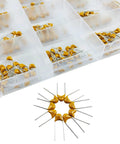 Starter Pack Ceramic Capacitor Kit With 30 Values And 600 Pieces For DIY Electronics, MLCC Multilayer Monolithic Capacitors