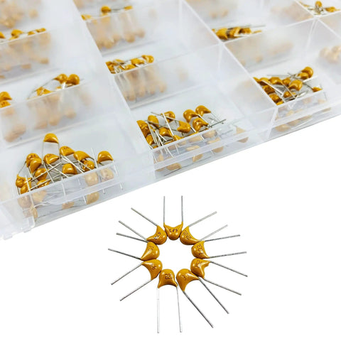 Starter Pack Ceramic Capacitor Kit With 30 Values And 600 Pieces For DIY Electronics, MLCC Multilayer Monolithic Capacitors