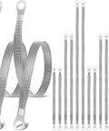 12 Piece Engine Grounding Straps Kit With 10 15 And 20 Inch Options, braided copper wires with ring terminals for cars