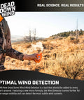 Long Range Odorless Wind Detector That Sniffs Out Subtle Breezes And Maps Direction Instantly being used in the outdoors.