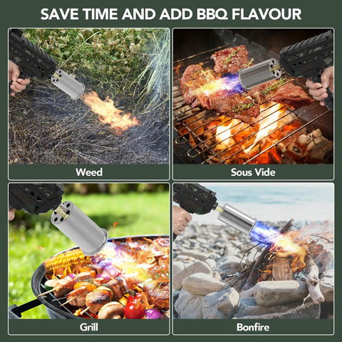 Beast Mode Propane Culinary Torch Gun With Adjustable Flame For Searing Steak, Grilling, Campfire Starts And Welding Prep, Gas Not Included