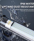 Explosion Proof LED Work Light For CNC Machines And Workshops, 110-220V IP68 Waterproof Aluminum Tube Light submerged in water.