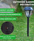 10 Pack Solar Pathway Lights Outdoor Auto On Off Waterproof Garden Landscape Lighting Warm White For Lawn Patio Yard Walkway Deck Driveway No Wiring Now with energy-saving features.