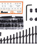 181-Piece M6 X 15-80mm Hex Socket Cap Bolts Hardware Kit For Cribs And Furniture Including Barrel Nuts Nutserts T-Nuts