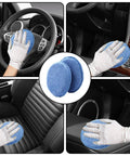 Beast 20 Pack Microfiber Wax Applicator Pads 5 Inch Blue Foam Car Wash Sponge used on car interior surfaces