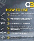How to use Heavy Duty Black Caulk Sealant And Quick Cure Adhesive Waterproof Multi Surface Bonding Compound instructions.