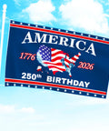 Totally All American 250th Anniversary Flag 3x5 Ft Double Sided Three Layer Fabric We The People 1776 2026 Patriotic Outdoor