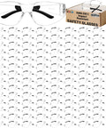 150 Piece Clear Safety Glasses Bulk ANSI Z87 1 Certified Eye Protection Built Tough For Men And Women High Impact Workwear showing wraparound design.