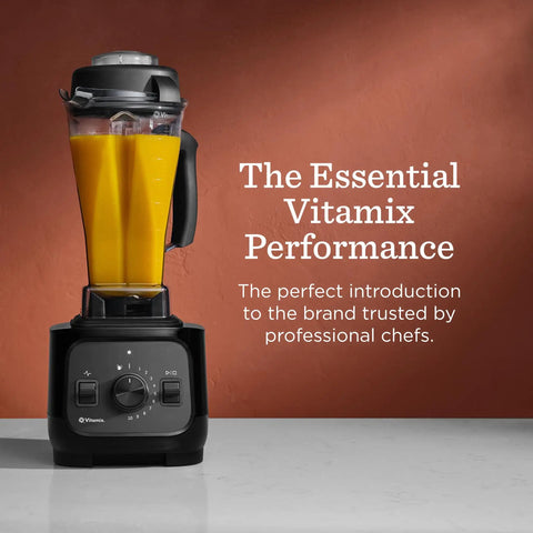 Real Deal Kitchen Workhorse Professional Grade Blender With Sixty Four Ounce Container Killer Motor For Smooth Consistent Blends Perfect Soups Sauces And Frozen Desserts Quick Rinse Clean Matte Black with yellow smoothie in jar.